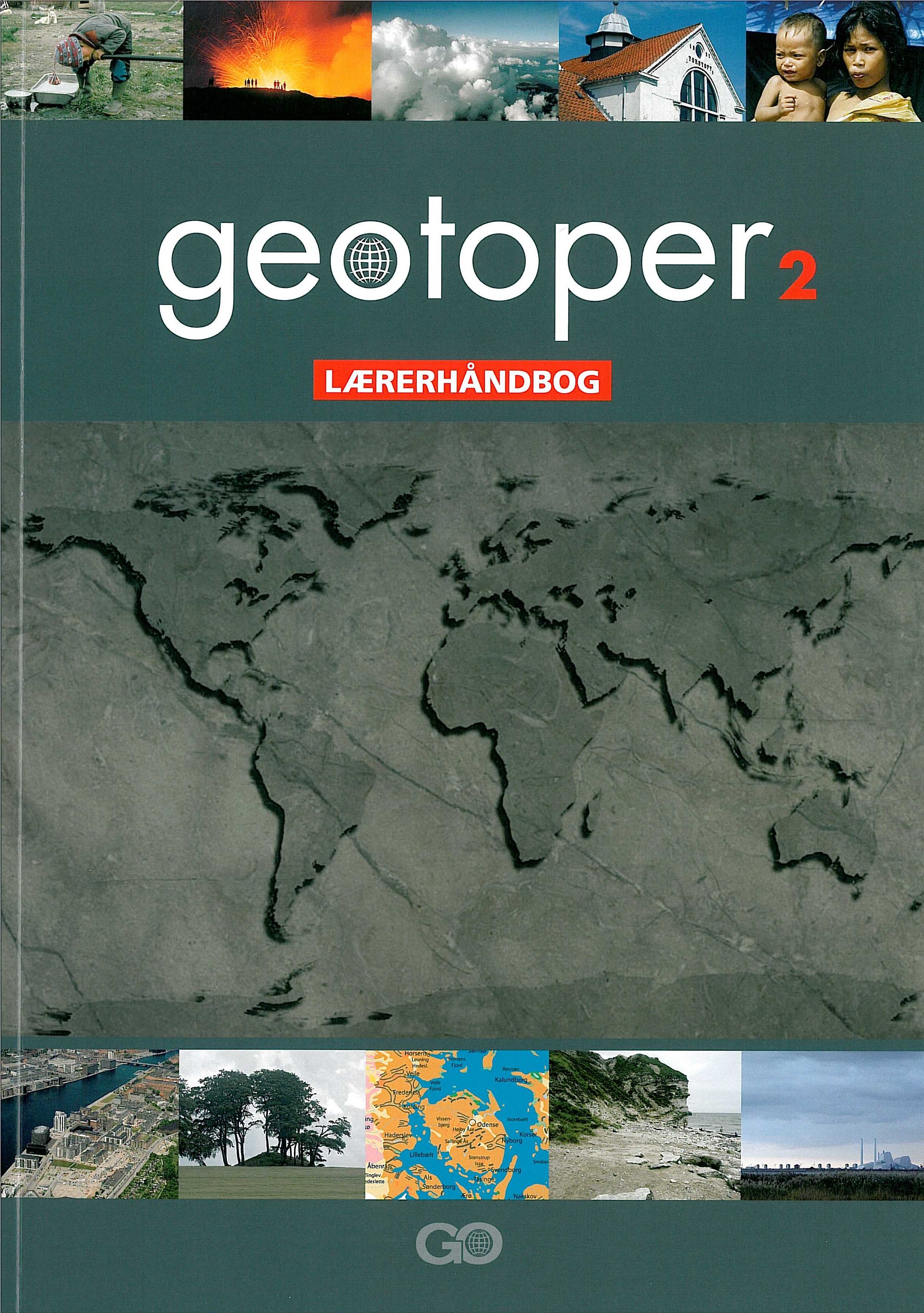 Geotoper 2 Lærerhåndbog er en del af et undervisningssystem til grundskolens undervisning i geografi i 7. til 9. klasse.