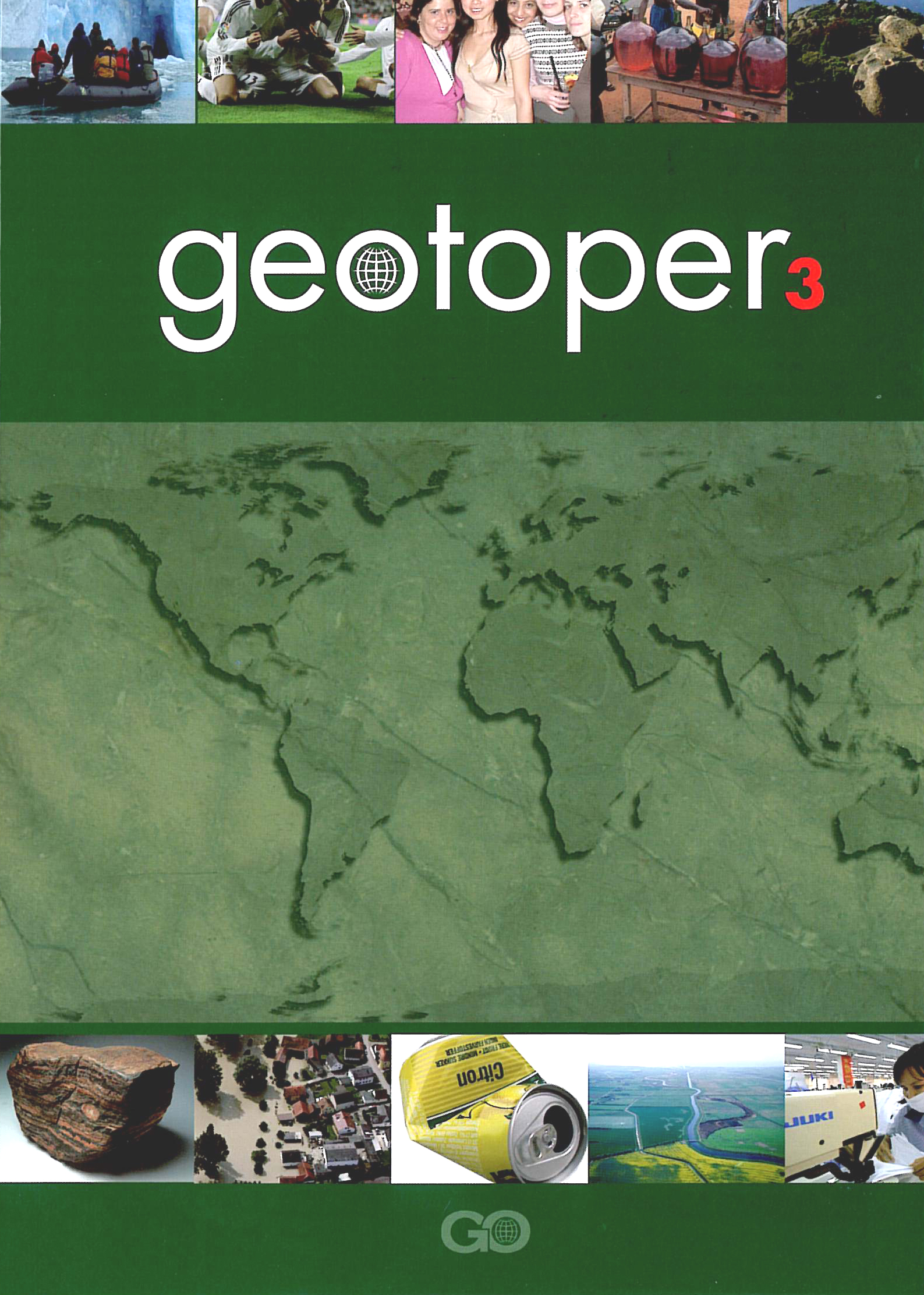 Geotoper 3 Elevbog er en del af et undervisningssystem til grundskolens undervisning i geografi i 7. til 9. klasse.