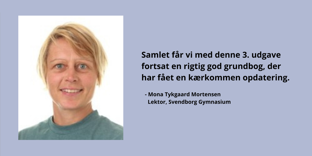 Profilbillede og citat af Mona Tykgaard Mortensen